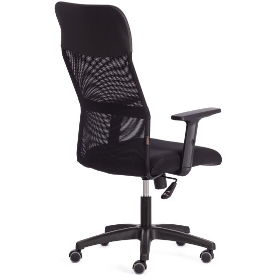 Кресло офисное Tetchair PRACTIC PLT, ткань/кож/зам, черный, TW-11 / W-11 / 36-6 — фото 1