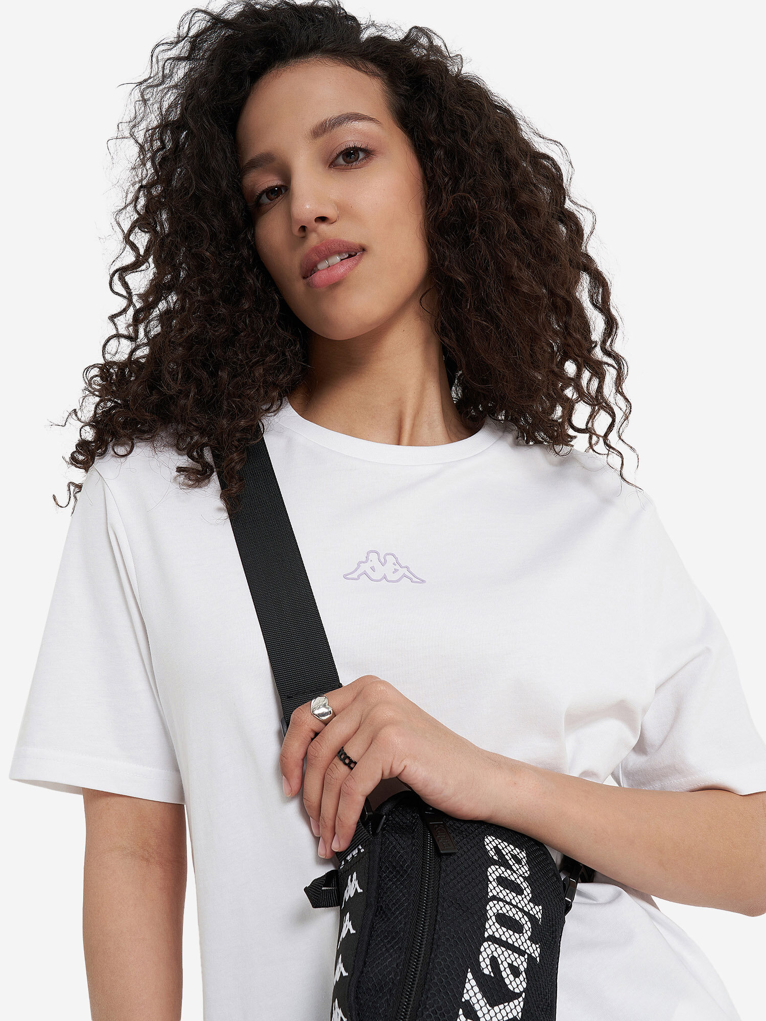 фото Футболка женская Kappa черный, RUS: 46/48, Ориг: 46-48