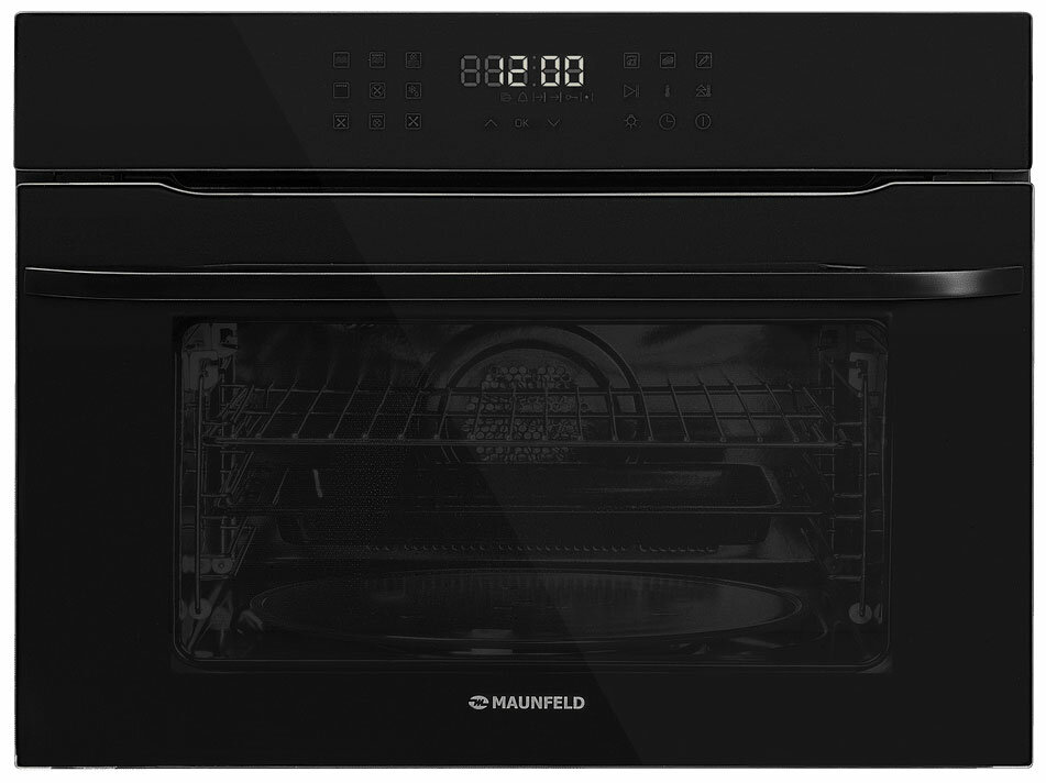Духовой шкаф с СВЧ Maunfeld XCMO4414GB 59 см, 44 л, гриль и конвекция, черный