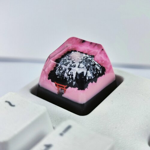 RGB клавиши Mount Fuji Sakura Snow Mountain для механической клавиатуры RK68 GK64 with Torii 1 PCS 1264₽