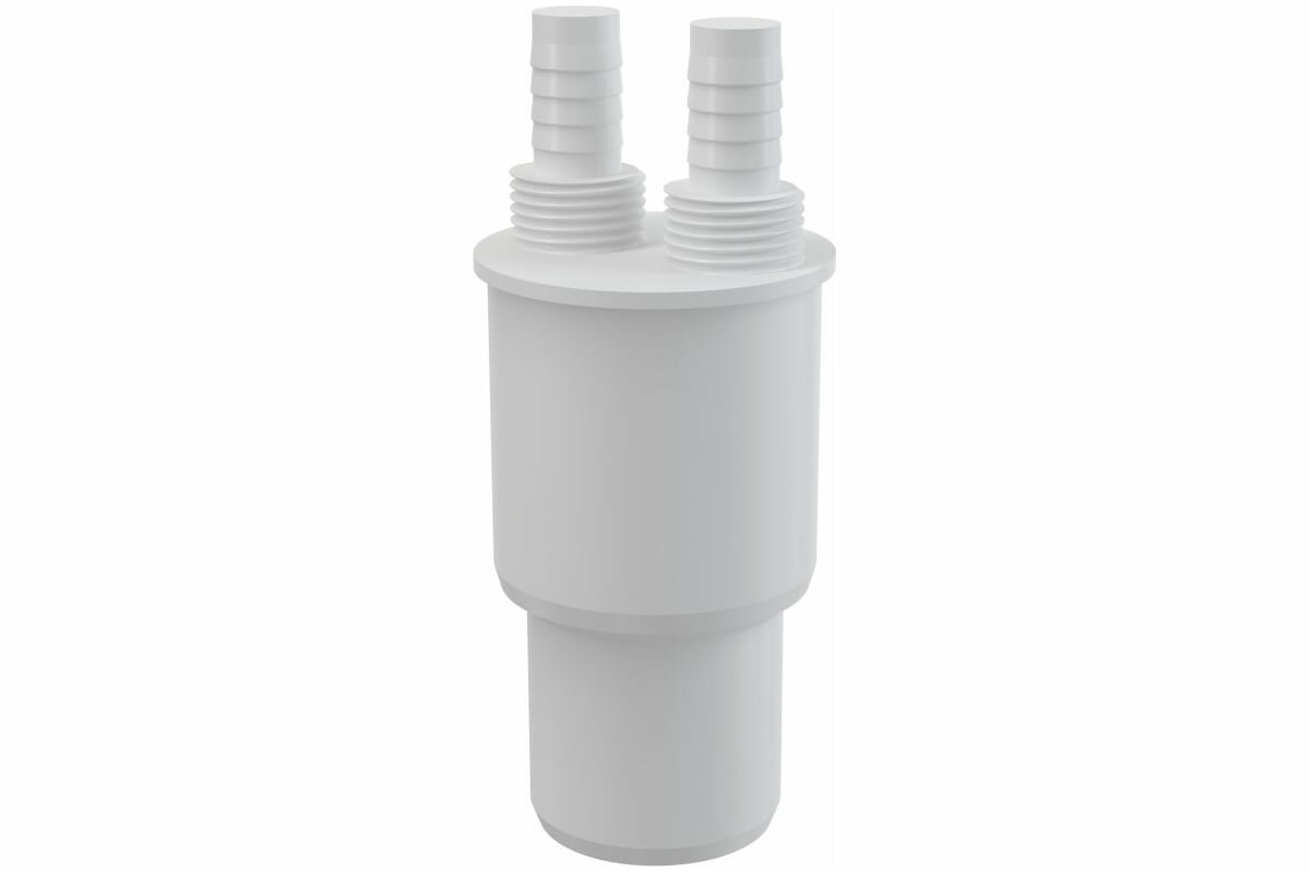 Адаптер McAlpine для подключения слива с 2-мя прямыми отводами вход D=14 мм 1/2'Н WFH-CON4050