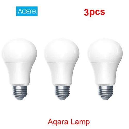 Aqara Умная светодиодная лампа E27 белая 9Вт Zigbee, Bulb 3 Pcs