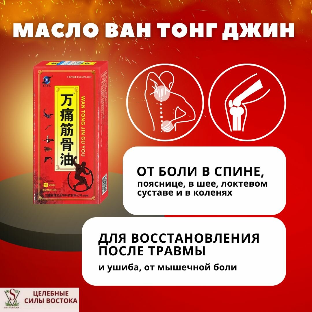 Картинки Масло обезболивающее на основе яда Тарантула. Бальзам Ван Тонг для суставов 20 ml.