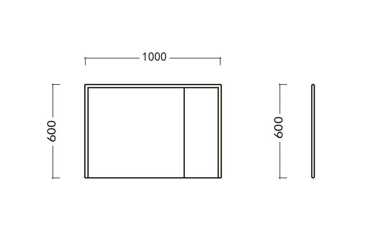 Мебель для ванной Ceruttispa подвесная, с зеркальным шкафом, с двойной раковиной, темно-серый - фото №6