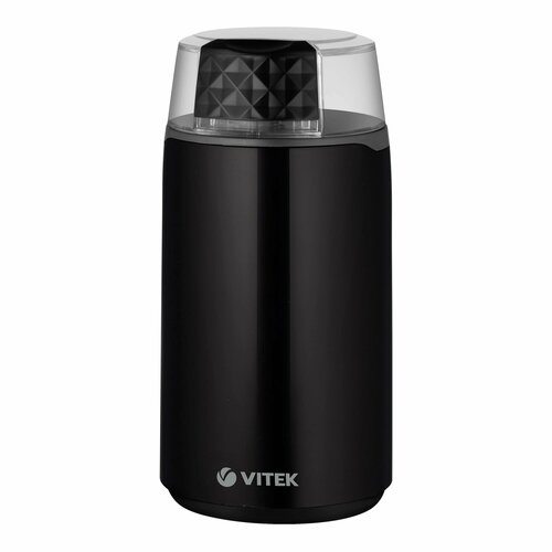 Кофемолка VITEK VT-7127 черная, ротационный нож, 200 Вт — купить, цена, характеристики