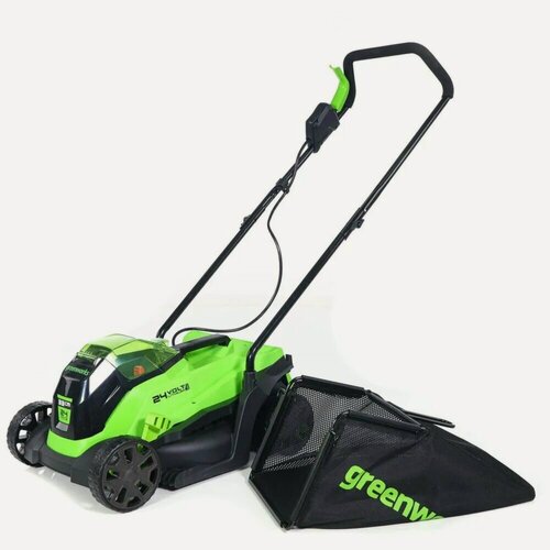 Изображение товара Аккумуляторная газонокосилка Greenworks 24В VT 33см GD24LM33K2 (1хАКБ 2Ач и ЗУ) 2516107UA