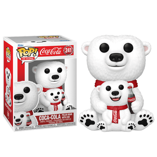 Фигурка Funko POP Кока-Кола Белый Медведь с медвежонком Polar Bear with Cub 241 4090₽