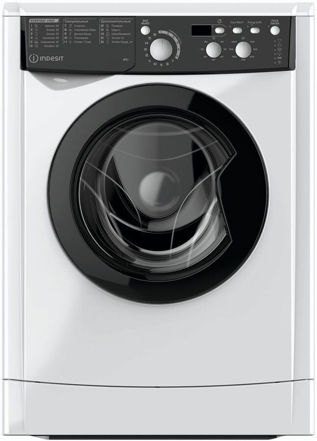 Стиральная машина Indesit EWUD 4105 BK CIS загрузка 4 кг белая