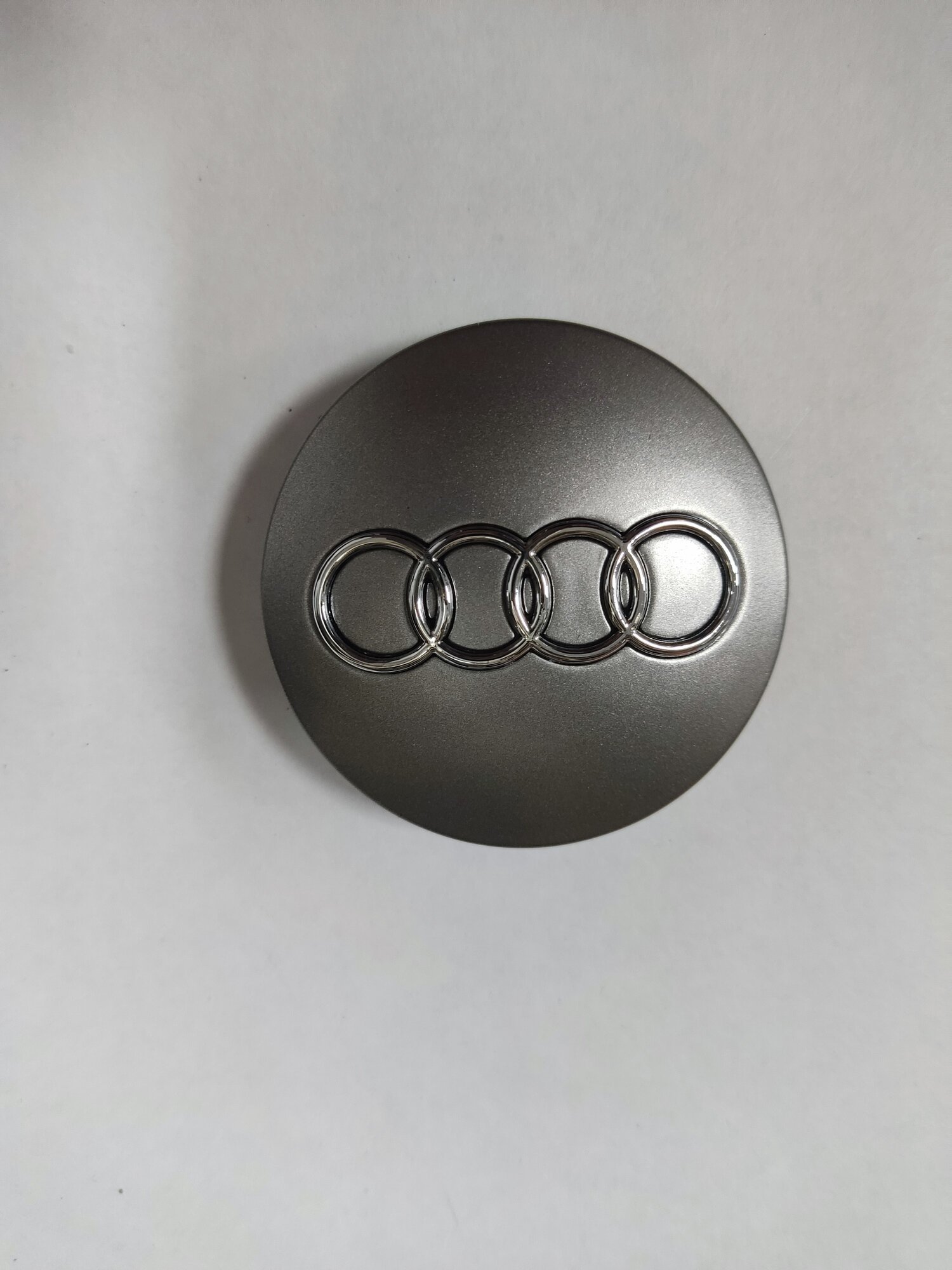 Колпачки-заглушки Audi, для литых дисков, хромированные, 59мм, 1 шт