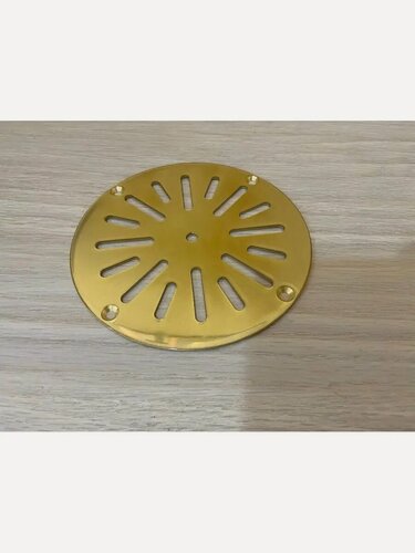 Изображение товара Вентиляционная решетка Росвенторг, напольная, перфорированная, латунь, d100