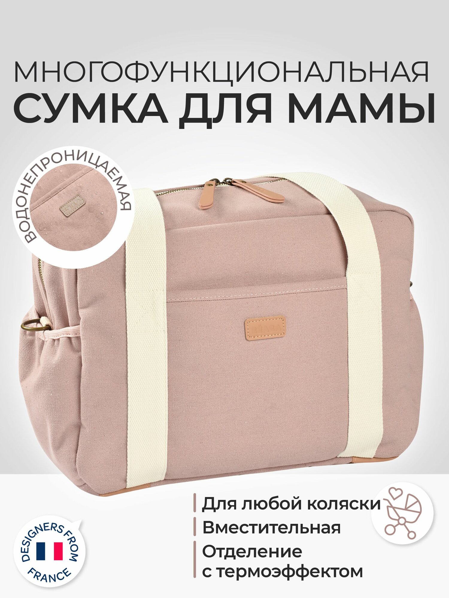 BEABA сумка для коляски PARIS сумка для мамы органайзер для прогулок с ребенком городская дорожная для путешествий для ручной клади