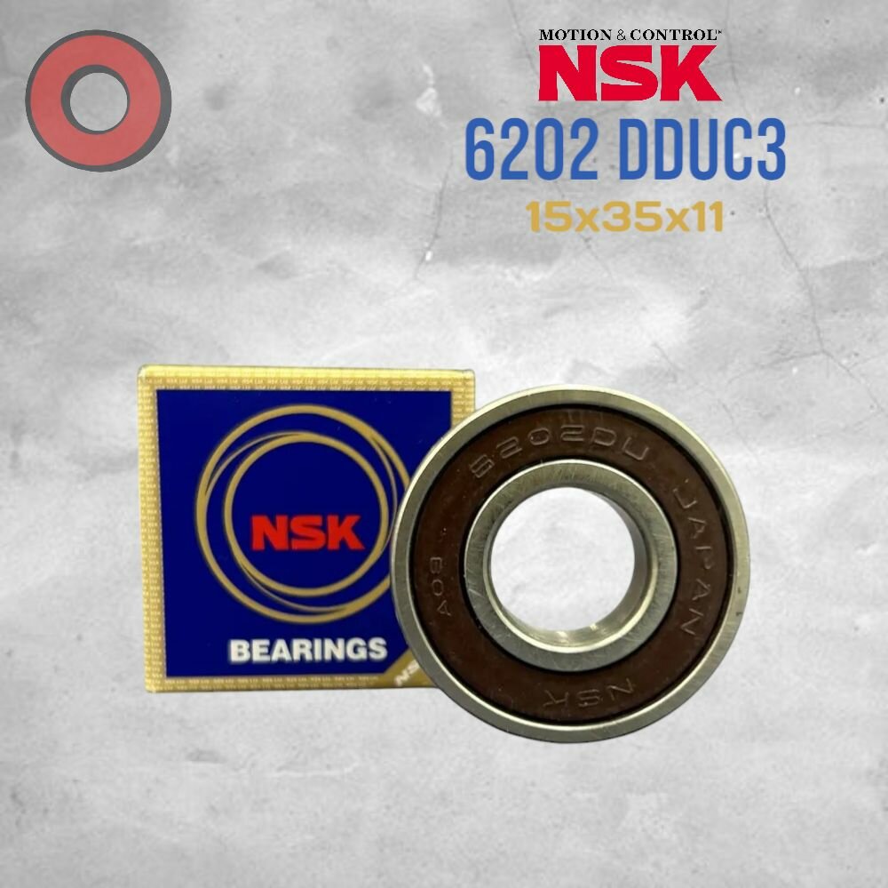 Подшипник NSK 6202 DDUC3 (15x35x11) Made in JAPAN