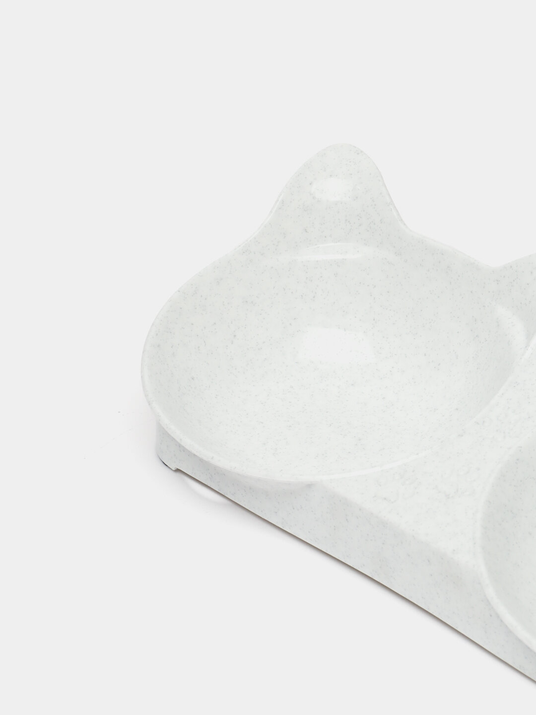 Миска для кошек и собак, двойная, Прозрачный — фото 1