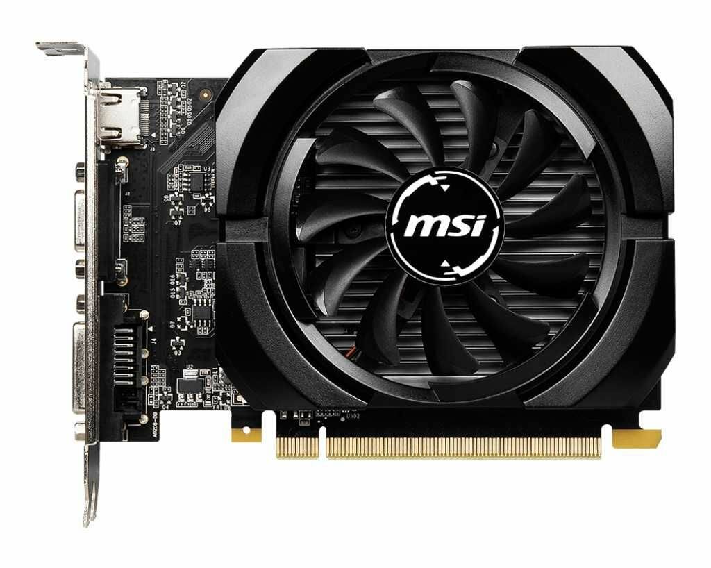 Видеокарта MSI N730K-4GD3/OCV1, процессор NVIDIA GeForce GT 730 1006 МГц, объем видеопамяти 4096 Мб 64 бит GDDR3 1800 МГц, интерфейс PCI-E, разъёмы DVIx1/HDMIx1/CRTx1, поддержка HDCP, Ret (N730K-4GD3/OCV1) — фото 1