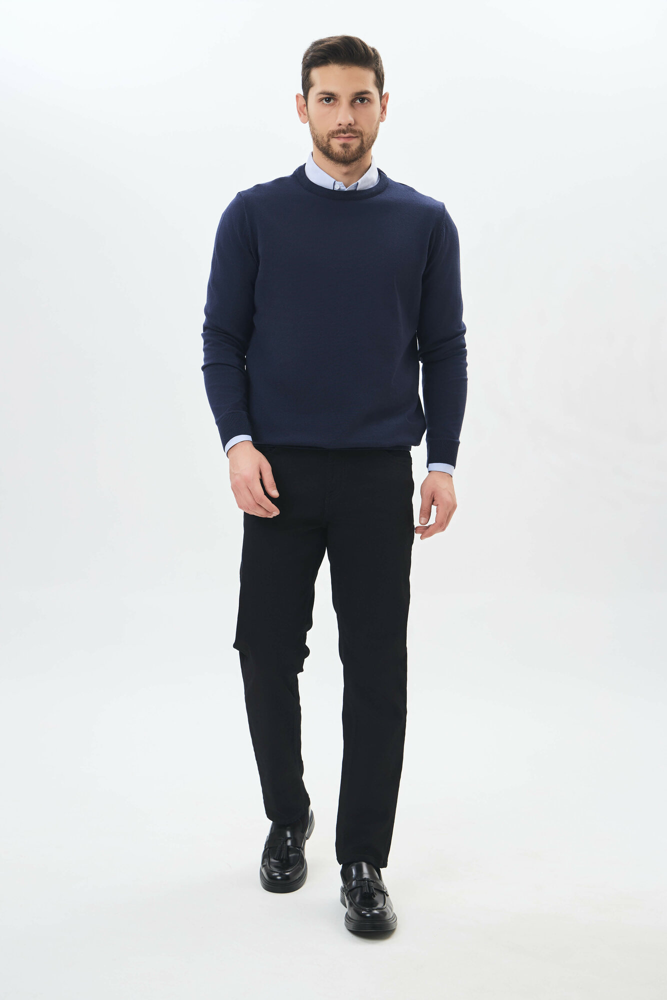 Джинсы классические TERRA PRO TERRA PRO, размер 34, navy — фото 1