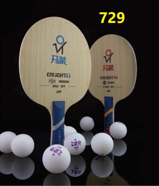 Основание ракетки 729 "ENLIGHT 1", дерево, ультралегкое, для начинающих и продвинутых игроков — фото 1