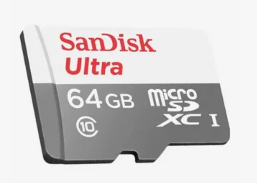 Накопитель Flash 64Gb Micro sd Sandisk 80-100мб флешка — фото 1