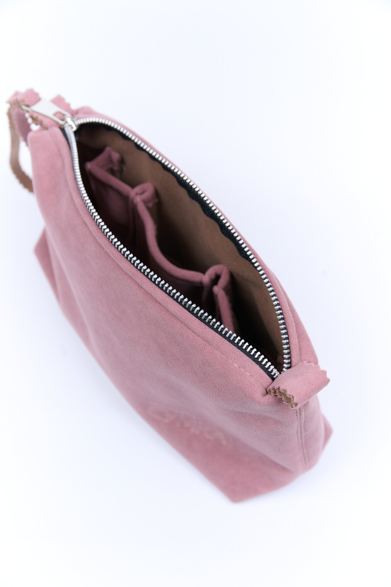 Косметичка ширина: 8 см., высота: 13 см., длина: 24 см., , пыльная роза, розовый — фото 1