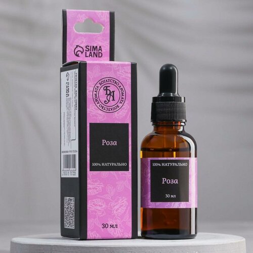 Изображение товара Эфирное масло Богатство Аромата "Роза", 30 мл, в коробке, натуральное