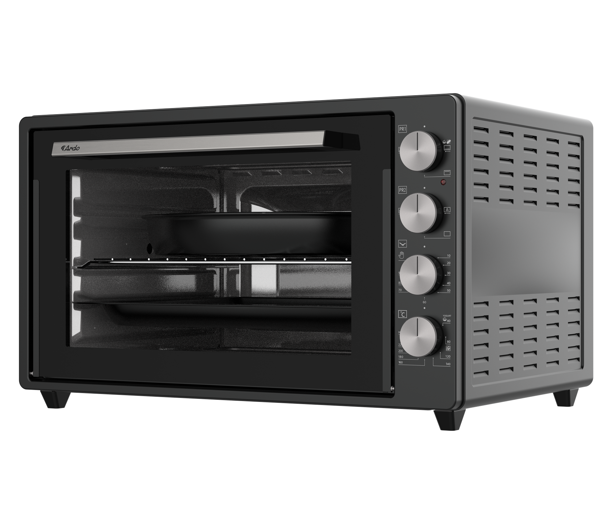 Мини-печь ARDO MO7052A2, Цвет: Металлический серый, Механический таймер (90 мин.)