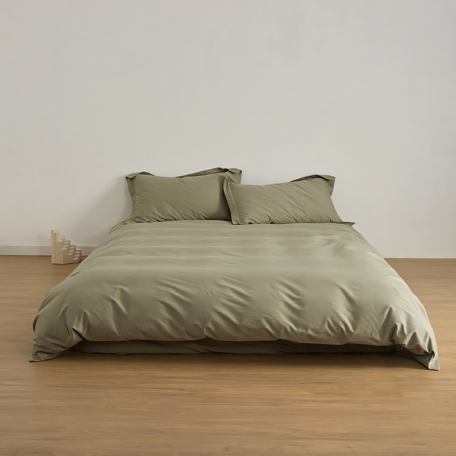 Всесезонное стеганое одеяло из хлопка размер 150 х 200 см цвет зеленый бамбук