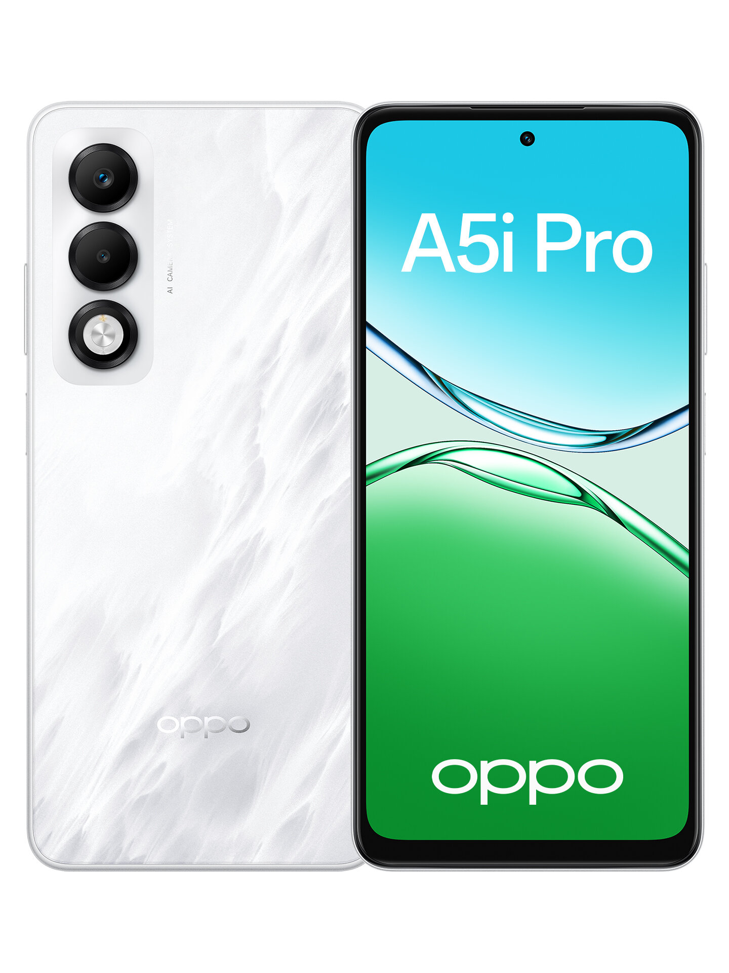 Смартфон OPPO A5i Pro 8/128 Гб, цвет жемчуг, IP 65, 6000 мАч — фото 1