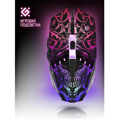 Игровая мышка для компьютера Defender Prototype оптика 6 кнопок 2400 dpi