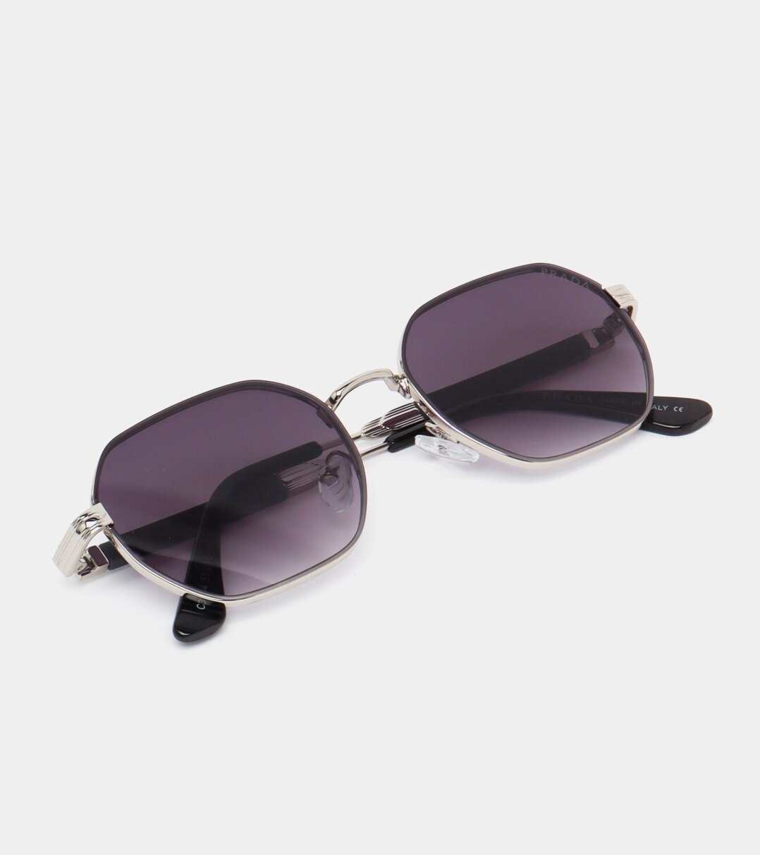Солнцезащитные очки Prada, серебристый/синий