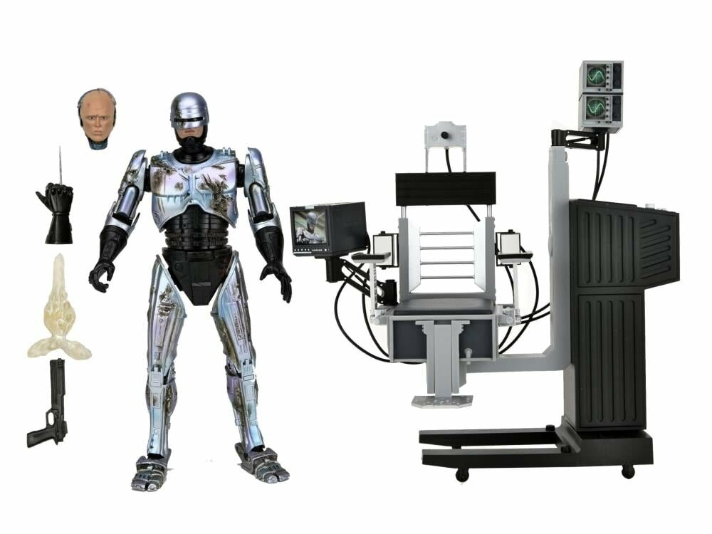 NECA RoboCop Ultimate Battle-Damaged с креслом (7″, 35-летие фильма)