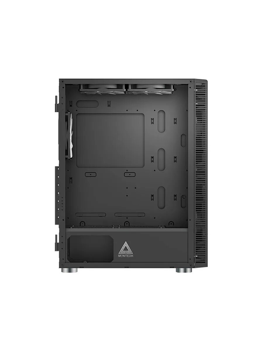 Корпус X3 Glass черный без БП ATX 3x140mm 2xUSB2.0 1xUSB3.0 — фото 1