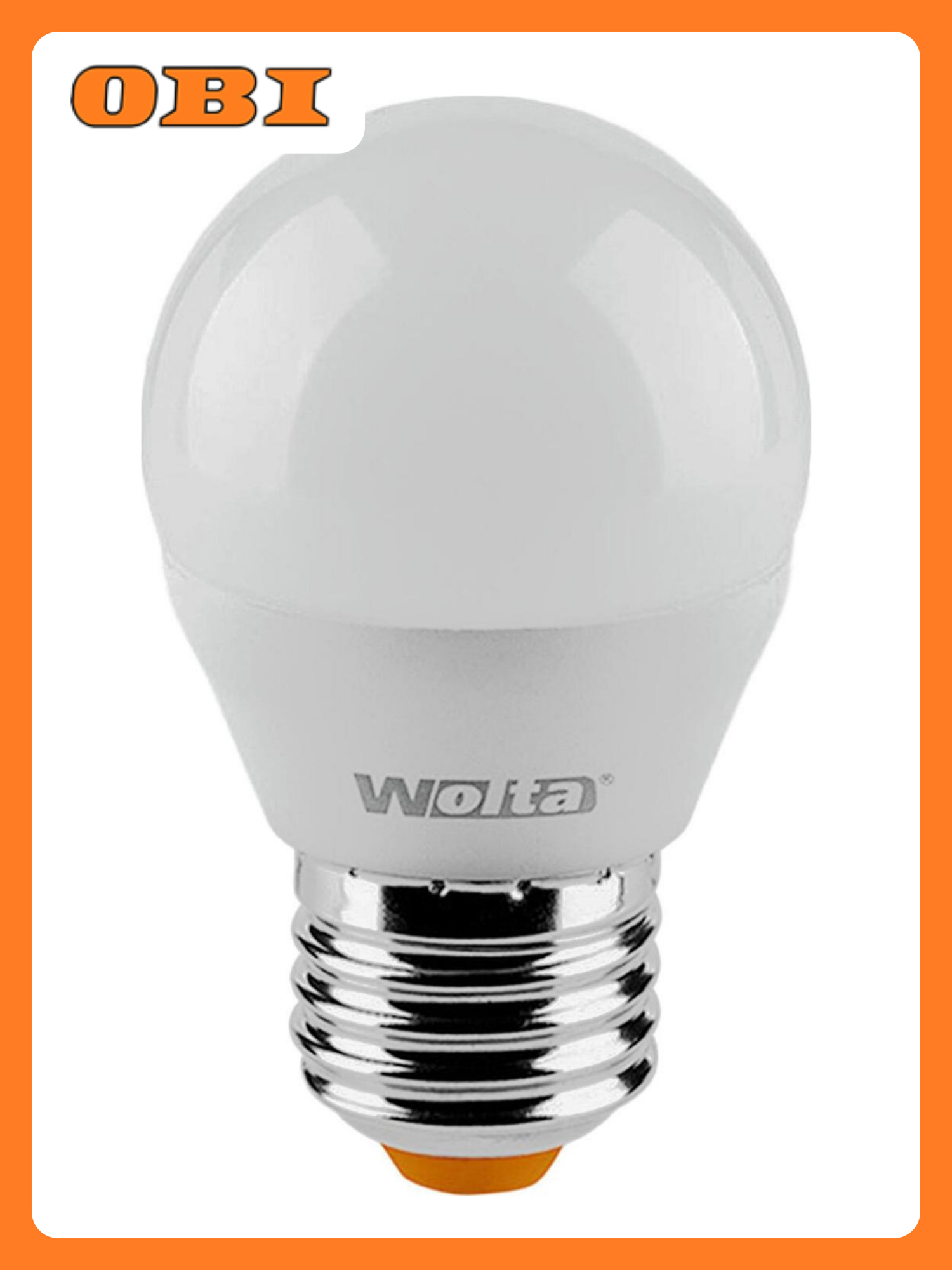 Светодиодная лампа Wolta STANDART E27 75 Вт 625 лм 3000 К шар