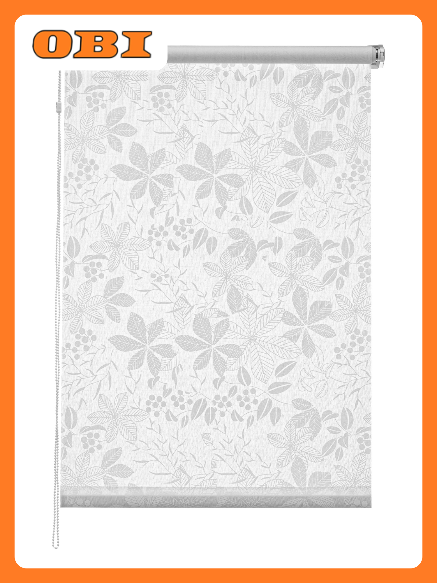 Штора рулонная Эскар Торонто 60x160 см белый монтаж без сверления