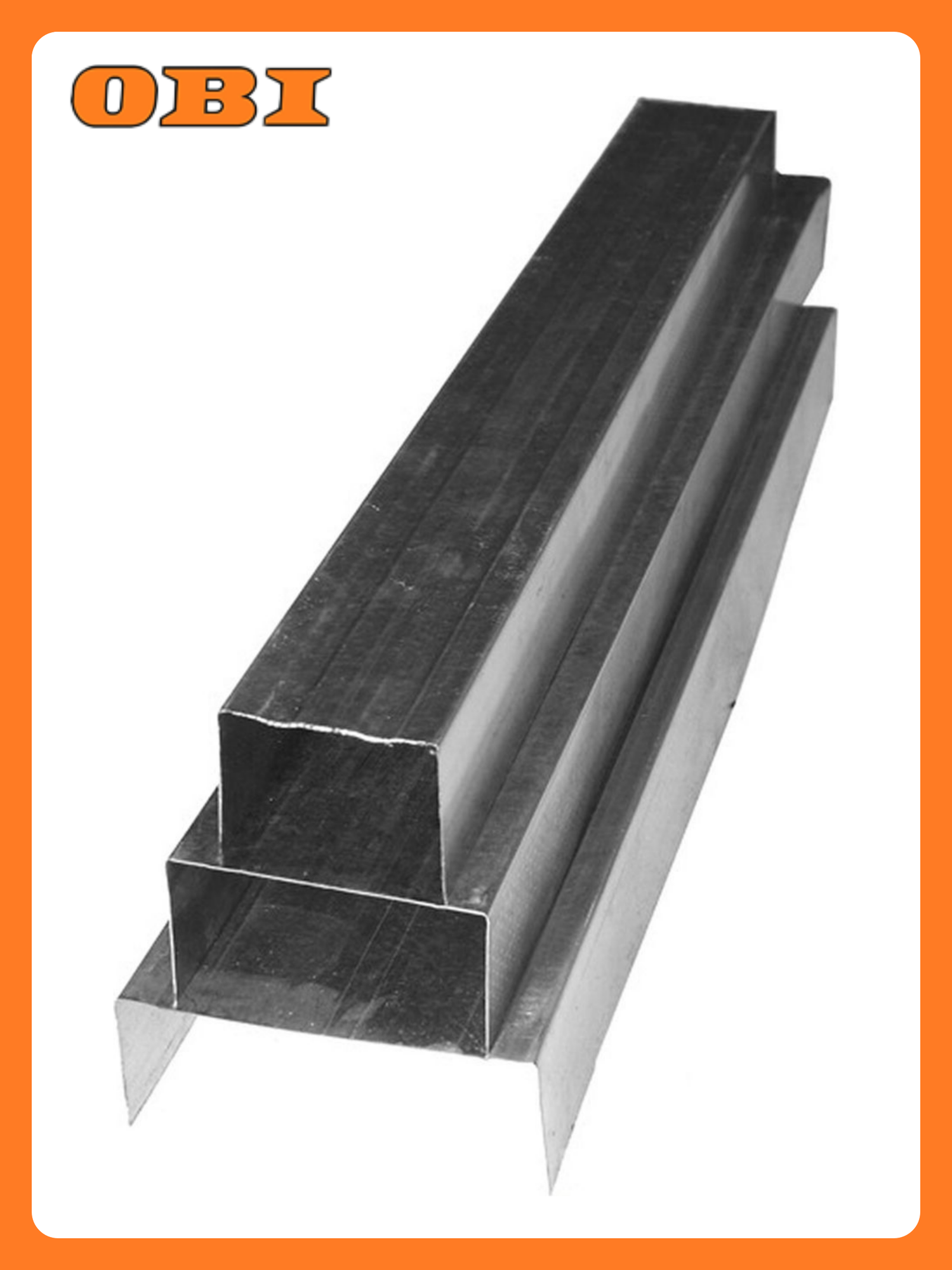 Профиль направляющий из оцинкованной стали Таврос 3000х50 мм