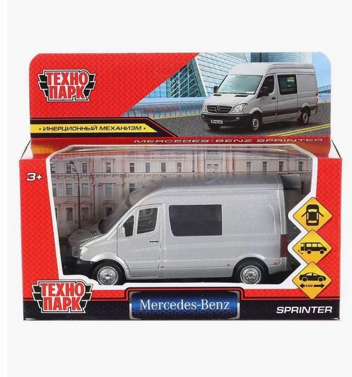 ТехноПарк Машинка Mercedes-Benz Sprinter, 14 см