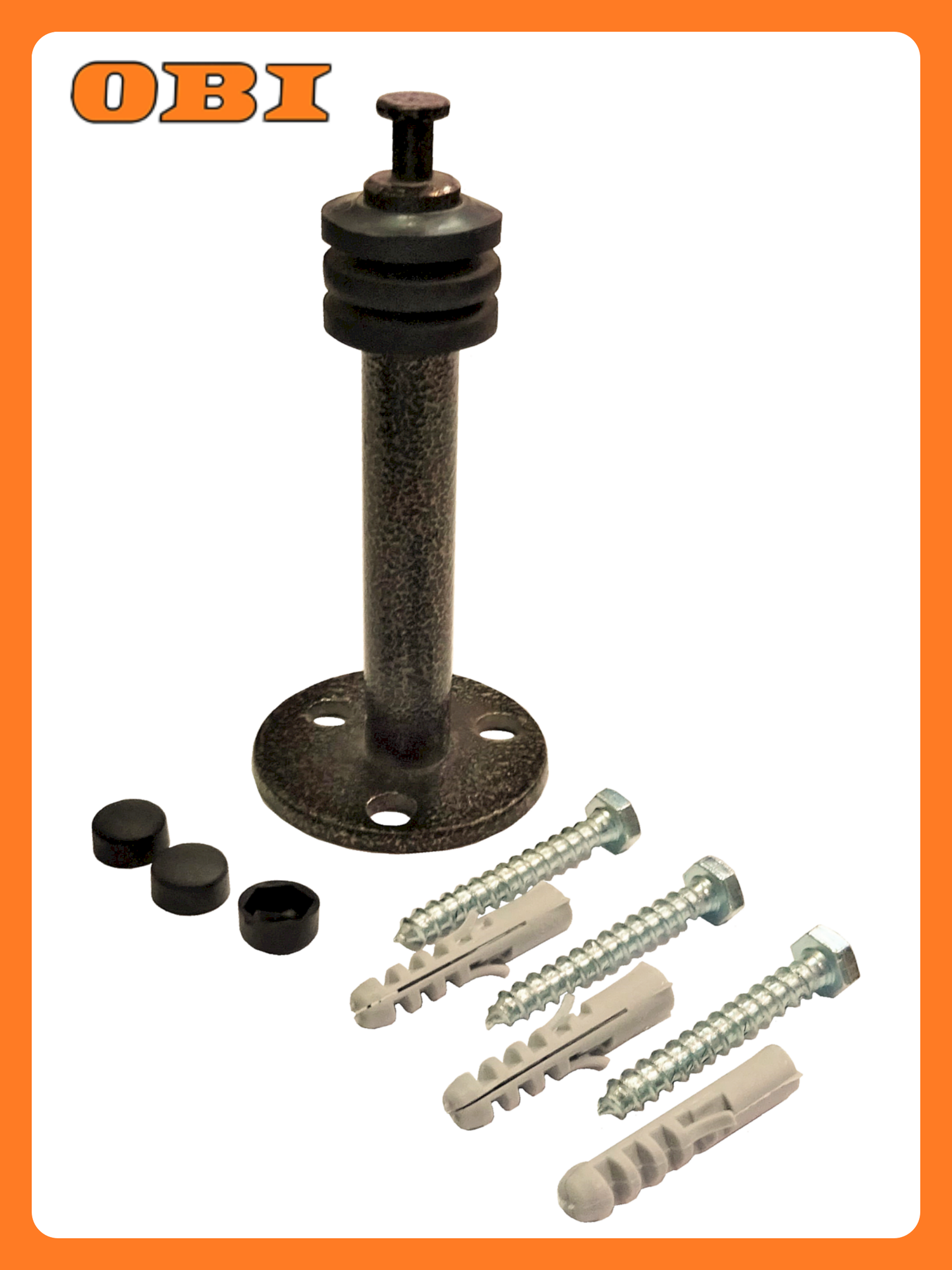 Ограничитель для входных дверей 150мм с крепежом бронза У4-9520