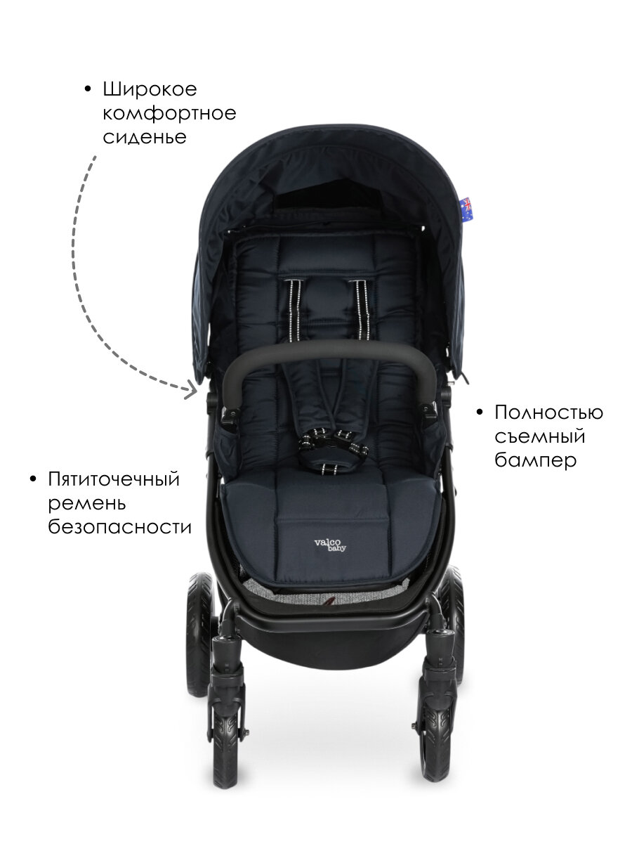 Коляска прогулочная Valcobaby Snap / Midnight Blue всесезонная — фото 1