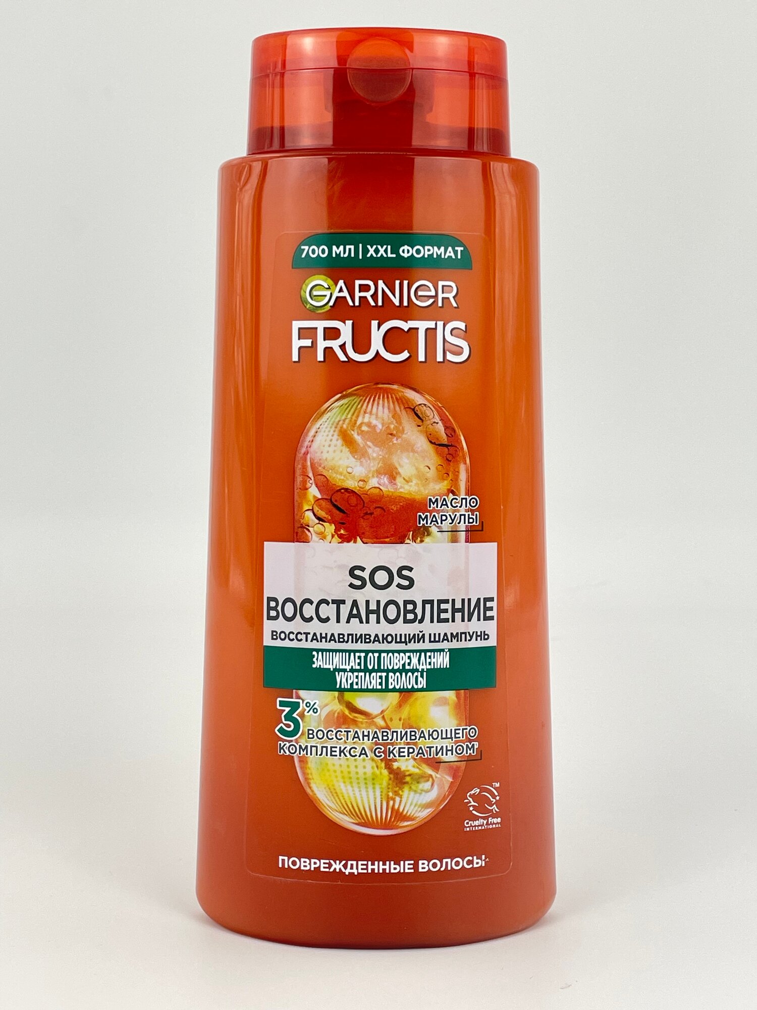 Шампунь Garnier Fructis SOS восстановление, защищает от повреждений укрепляет волосы, поврежденные волосы, 700 мл