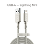 Кабель COMMO Range Cable USB-A - Lightning MFI new