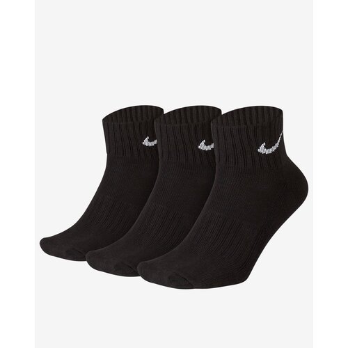 Носки NIKE, 3 пары, размер L INT, черный harajuku crystal silk tide ankle socks funny fruit transparent socks woman kawaii casual socks