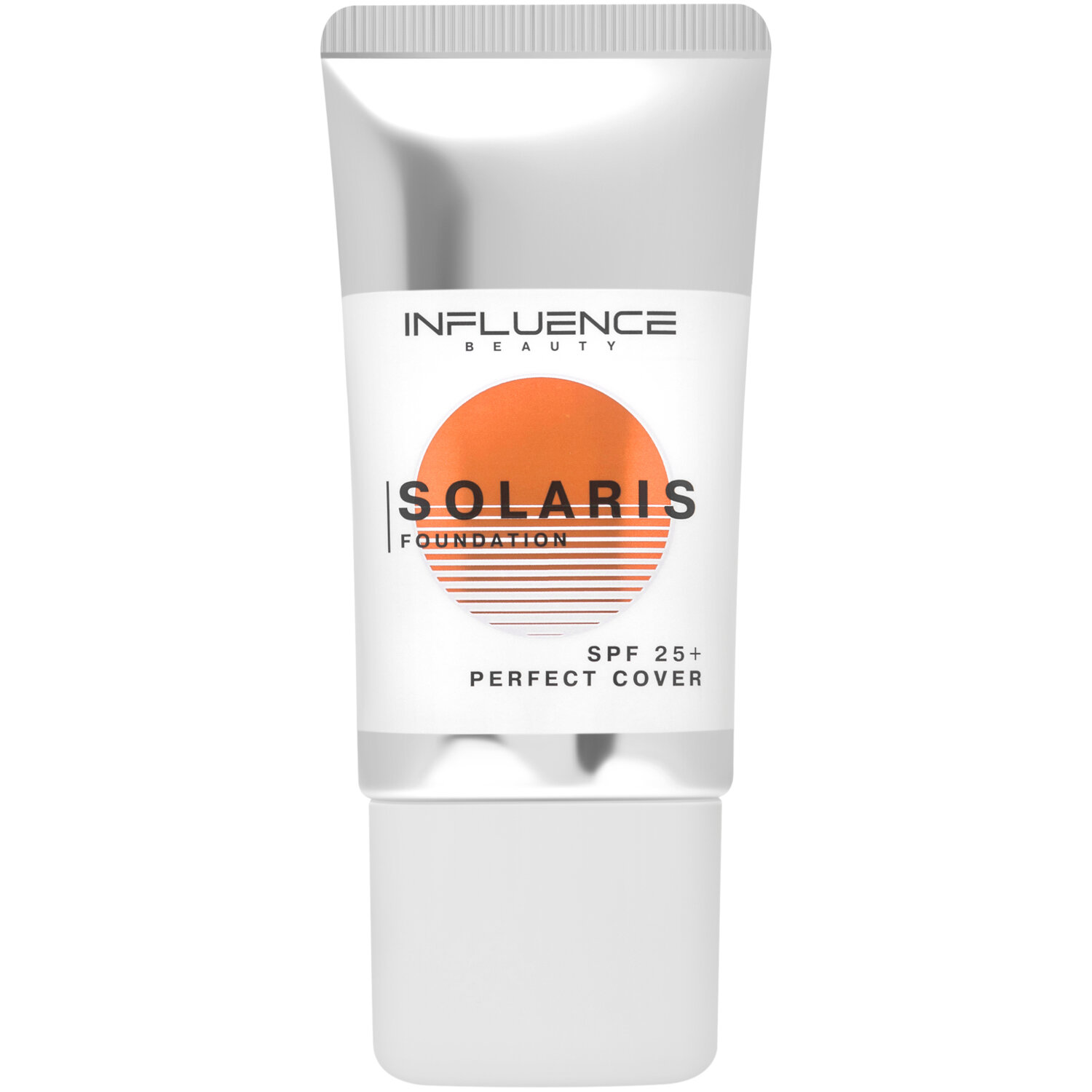 Influence Beauty Тональная основа Solaris foundation SPF 25+, 25 мл, оттенок: 02 светло-бежевый, 1 шт.