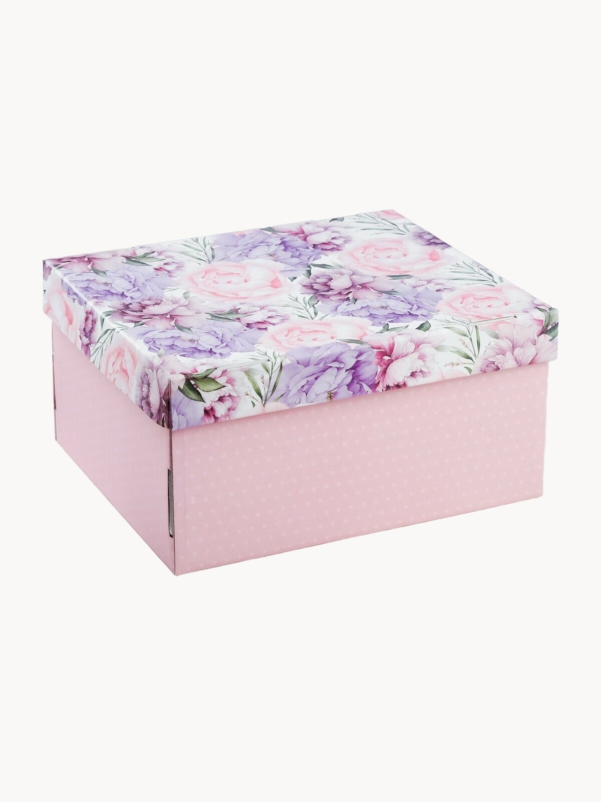 Коробка подарочная, складная, 31,2 х 25,6 х 16,1 см, картон, розовая, для упаковки подарка