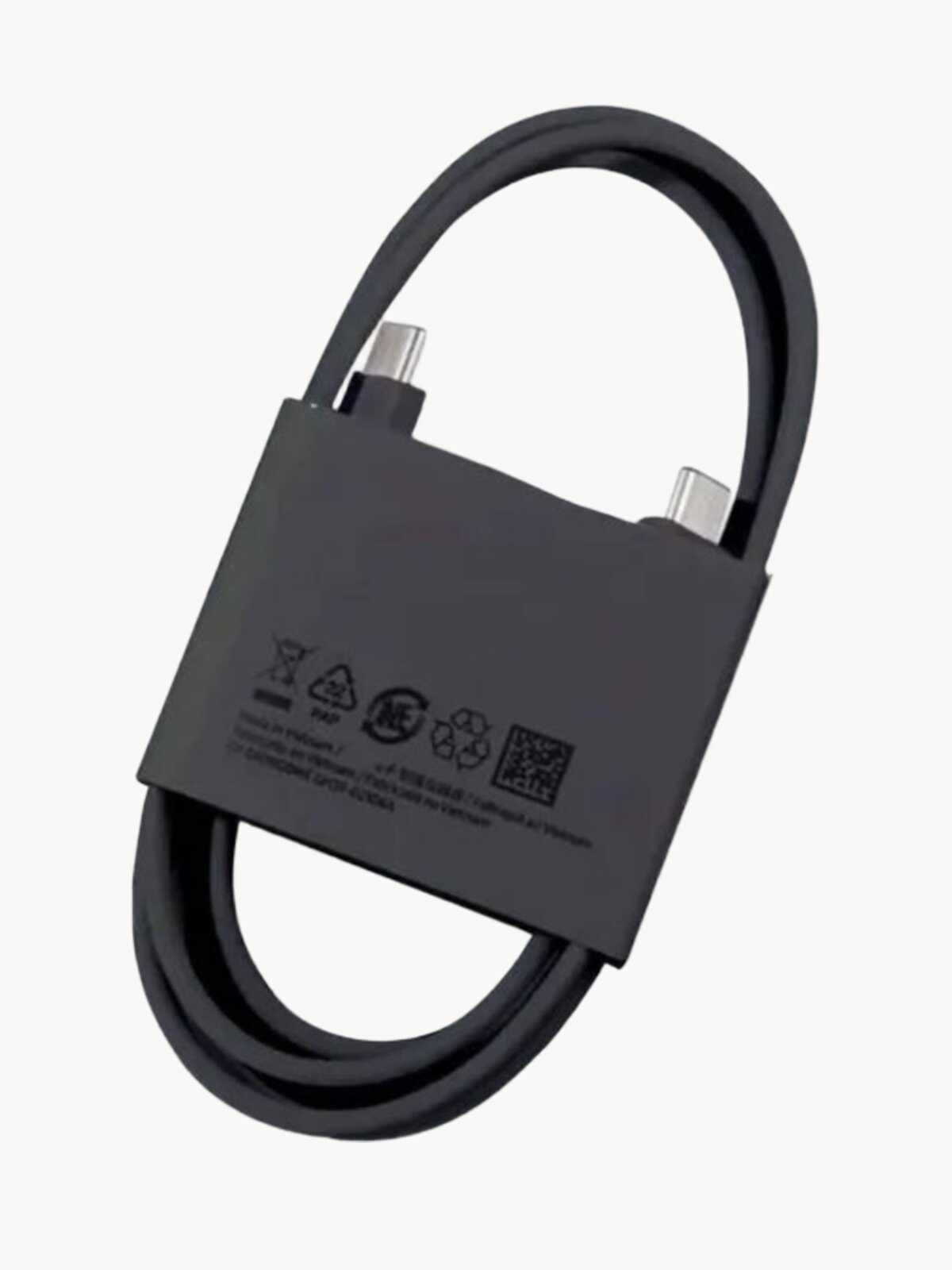 Кабель зарядки для Samsung / Быстрая зарядка Type-C Type-C 1.8 м. Черный