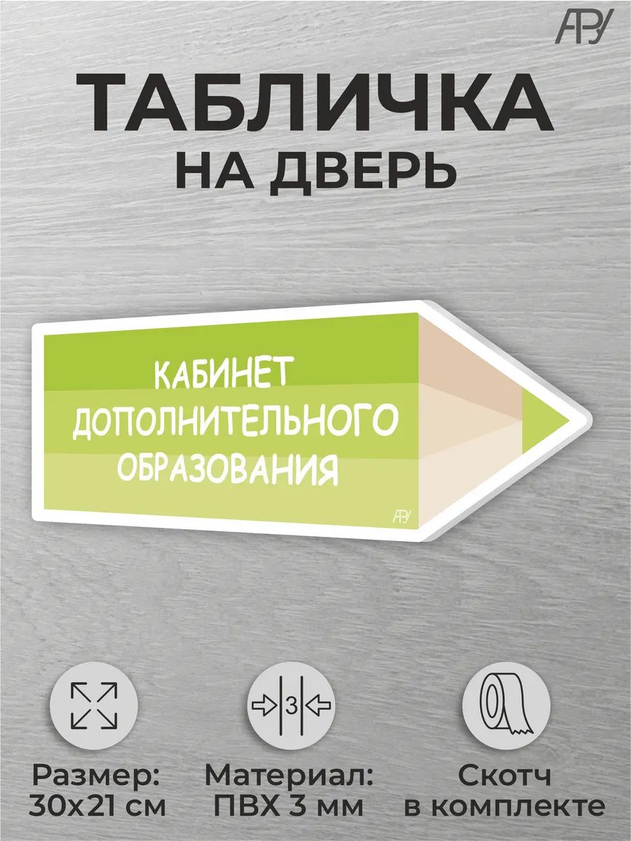 Табличка для класса Кабинет дополнительного образования
