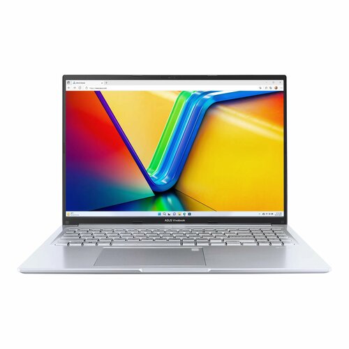 Ноутбук Asus VivoBook 16 M1605YA-MB340 (AMD Ryzen 7 5825U/16/1920x1200/16GB/512GB SSD/AMD Radeon Vega 8/DOS) 90NB10R2-M00FL0, Silver ноутбук asus vivobook 16 m1605ya mb002 ryzen 5 7530u 8g 512g ssd 16 wuxga 1920x1200 ips radeon vega no os черный 90nb10r1 m00am0