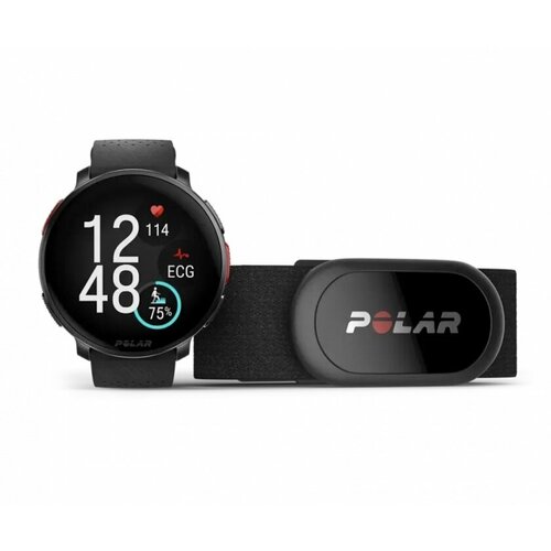 Умные часы с пульсометром Polar Vantage V3 (Night Black) + H10 черный