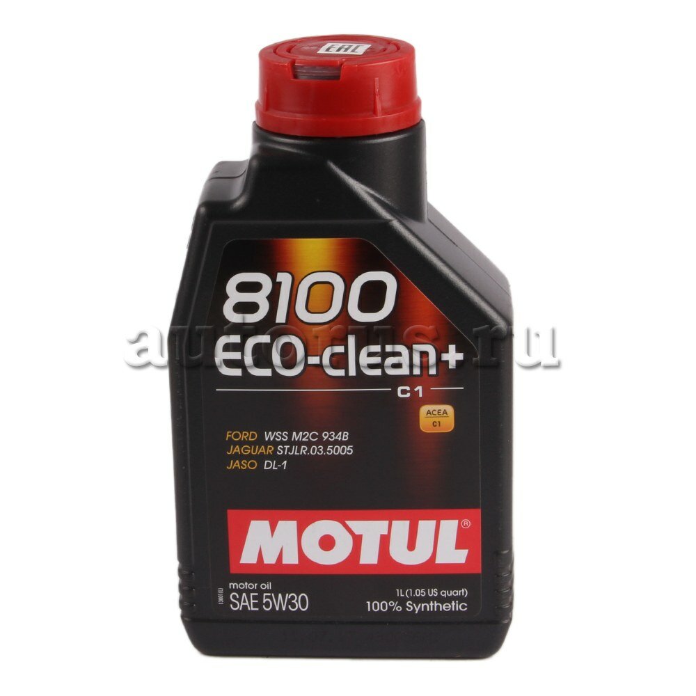 Масло моторное motul 8100 eco-clean + 5w-30 синтетическое 1 л 101580