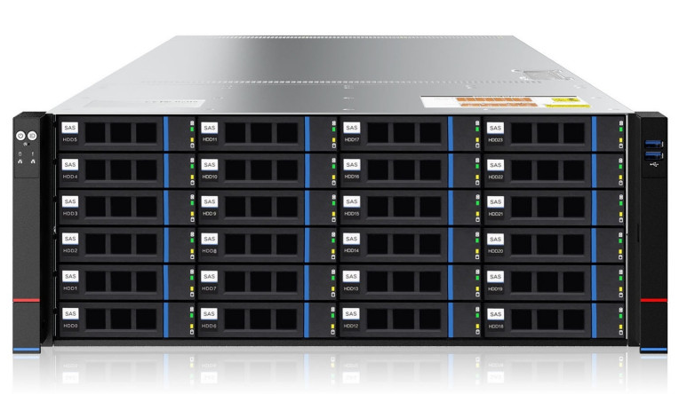Серверная платформа SNR-SR4224RE Rack 4U,2xEPYC SP3(TDP 205),32xDDR4/2933MHz(upto 4TB),24xHDD SFF/LFF SATA/SAS, noRAID,1xPCix16 riser,2x1200W