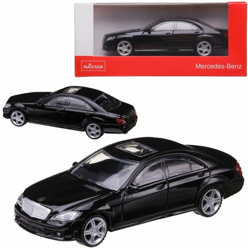 Машина металлическая 1:43 Mercedews S 63 AMG, цвет черный 37100B накладка на ключ amg черный