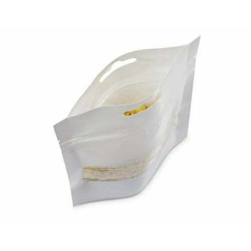 Пакет Дой Пак 120*200 мм / Белый Матовый Металлизированный / 50шт