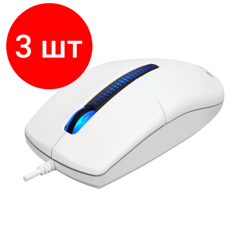 комплект 5 штук мышь компьютерная a4tech g3 330n черный оптическая wls usb 1200dpi 3but Комплект 3 штук, Мышь компьютерная A4Tech N-530 белый оптическая (1200dpi) USB (3but)